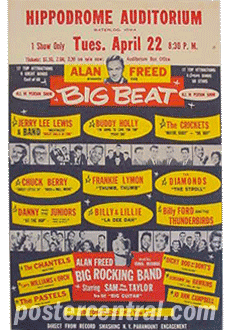 Hippodrome Auditorium Alan Freed Big Beat various artists handbill